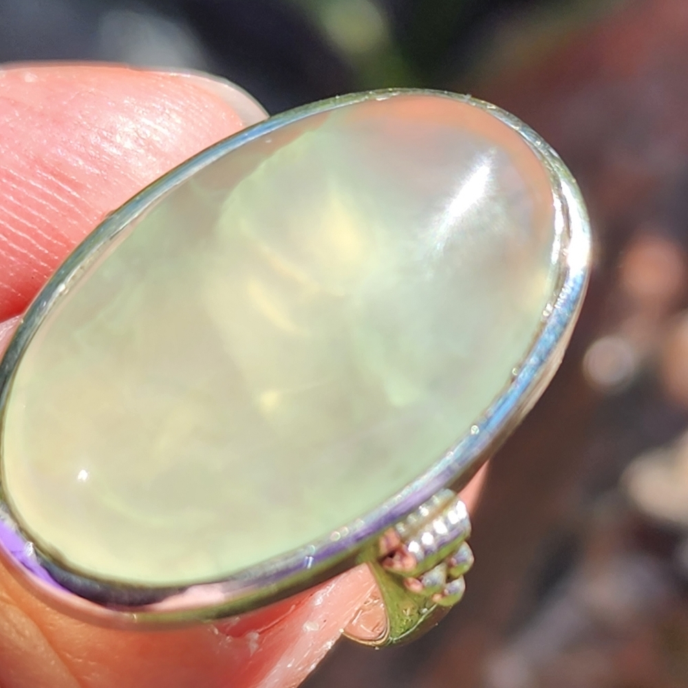 925 Sterling Silver Fluorite Gemstone Ring. Size … - image 7